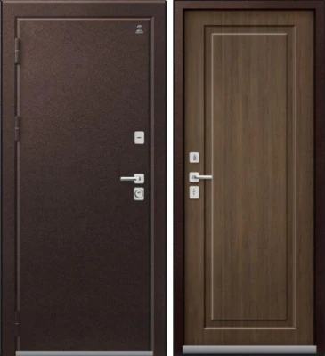 Дверь Термо-4 Шоколадный Муар - Миндаль