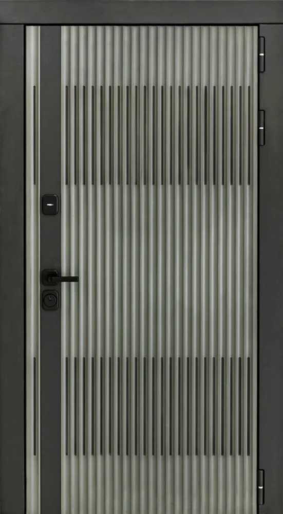 Входная дверь ДвериПРО Элфи Экошпон СБ-3 (16мм, Капучино) DPRO226344 внешняя сторона